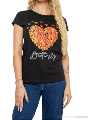 Купить Футболка жіночі 2204 чорний Massmag чорний