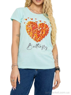 Купить Футболка жіночі 2204 м'ята Massmag зелений