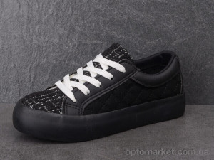 Кросівки жіночі 2209-2 Pet чорний  оптом от Optomarket