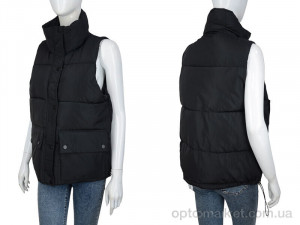 Жилетка жіночі 2219 black TurnHug чорний  оптом от Optomarket