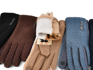 Рукавички жіночі 23 теді-текстиль mix Paidi мікс  оптом от Optomarket