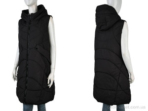 Жилетка жіночі 2301 (12123) black Qiaosadi чорний  оптом от Optomarket