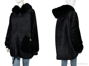 Куртка жіночі 2308 black Edel чорний  оптом от Optomarket