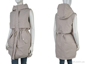 Жилетка жіночі 2315 (12126) beige JINGPINFUSHI бежевий  оптом от Optomarket