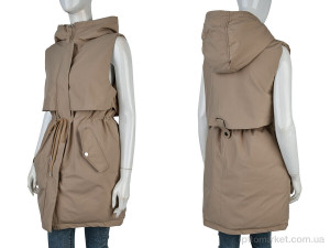 Жилетка жіночі 2315 (12126) brown JINGPINFUSHI коричневий  оптом от Optomarket