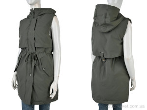 Жилетка жіночі 2315 (12126) green JINGPINFUSHI зелений  оптом от Optomarket