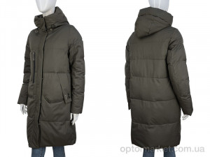 Пальто жіночі 2322-05 khaki П2П хакі  оптом от Optomarket