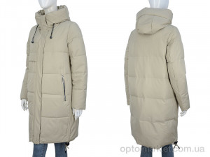 Пальто жіночі 2323-01 beige П2П бежевий  оптом от Optomarket