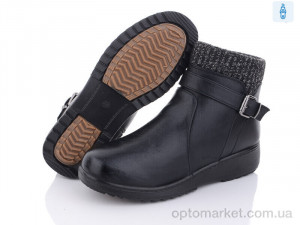 Черевики жіночі 2327 Minghong чорний  оптом от Optomarket