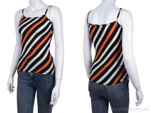 Майка жіночі 233 смужка помаранчева Vande Grouff мікс  оптом от Optomarket