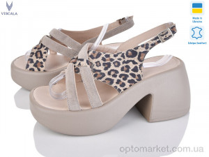 Купить Босоніжки жіночі 23509 беж з.-нуб. Viscala бежевий
