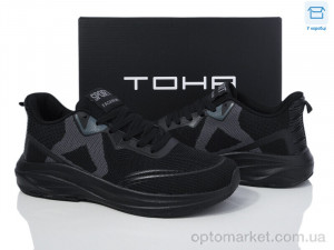 Купить Кросівки чоловічі 238 all black TOHA чорний