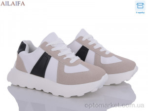 Купить Кросівки жіночі 2395-2 white-black піна Ailaifa білий