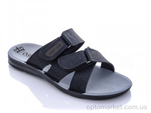 Купить Шльопанці чоловічі 24 змея черный Oscar чорний