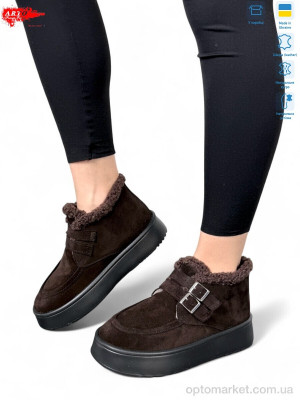 Купить Черевики жіночі 240 кор.з. хутро ARTO коричневий