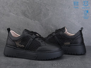 Кросівки жіночі 24090-1 Jessica чорний  оптом от Optomarket