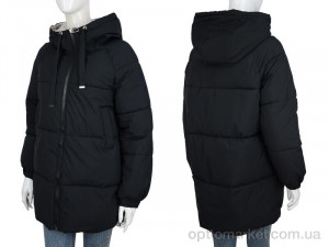 Куртка жіночі 2418 black TurnHug чорний  оптом от Optomarket