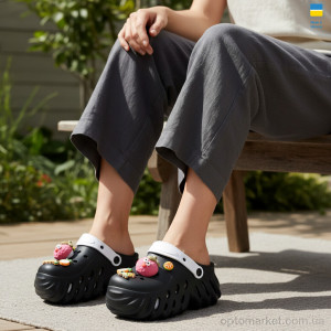 Крокси жіночі 24505-361B Luck Line чорний  оптом от Optomarket