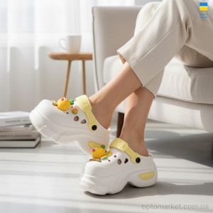 Крокси жіночі 24506-392A Luck Line бежевий  оптом от Optomarket