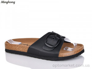 Купить Шльопанці жіночі 2501 black Minghong чорний
