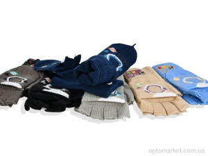 Рукавиці дитячі 2505 (10-12) mix Rubi мікс  оптом от Optomarket