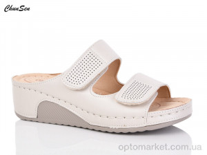 Купить Шльопанці жіночі 2558-7 Chunsen бежевий