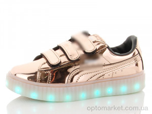 Купить Кросівки дитячі 2585 LED P.ma золотий