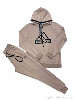 Спортивний костюм чоловічі 259 беж A.idas бежевий  оптом от Optomarket