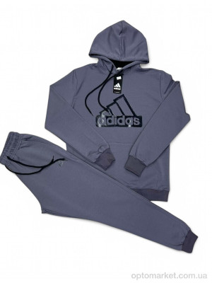 Спортивний костюм чоловічі 259 сірий A.idas сірий  оптом от Optomarket