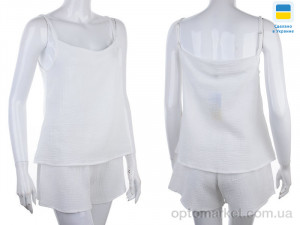 Пижама жіночі 2604 білий Nadia & Natali білий  оптом от Optomarket