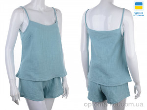 Пижама жіночі 2604 бірюза Nadia & Natali зелений  оптом от Optomarket