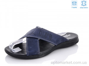 Шльопанці чоловічі 260 J.rdan синій  оптом от Optomarket