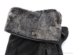 Рукавички чоловічі 2632 black Ginge чорний  оптом от Optomarket