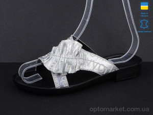 Шльопанці жіночі 267-3 Summer shoes срібний  оптом от Optomarket