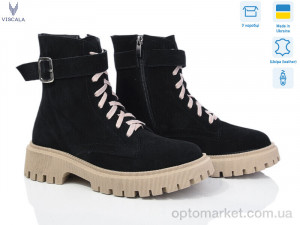 Купить Черевики жіночі 27101 чор-беж з. Viscala чорний