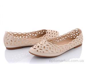 Купить Балетки жіночі 278-5 Baodaogongzhu бежевий