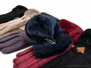 Рукавички жіночі 279-1 mix Королева мікс  оптом от Optomarket