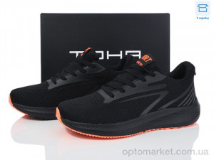 Купить Кросівки чоловічі 282 black-orange TOHA чорний