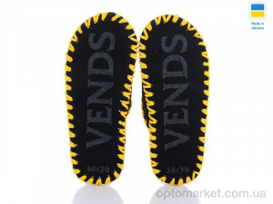 Капці жіночі 287W чорний Vends чорний  оптом от Optomarket