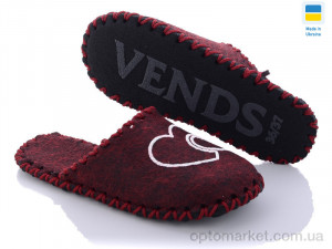 Капці жіночі 293W бордовый Vends бордовий  оптом от Optomarket