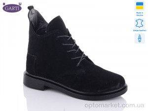 Купить Черевики жіночі 298 чорний замш хутро Garti чорний