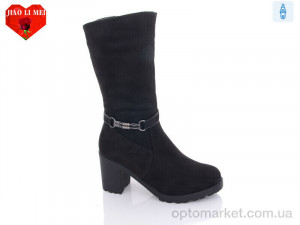 Купить Чоботи жіночі 302-1 Jiao Li Mei чорний
