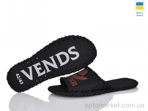 Капці чоловічі 305M чорний Vends чорний  оптом от Optomarket