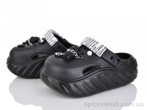 Купить Крокси жіночі 306-2 YZY чорний