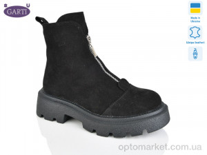 Купить Черевики жіночі 307 чорний замш хутро Garti чорний