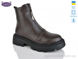 Купить Черевики жіночі 307 корич шкіра хутро Garti коричневий