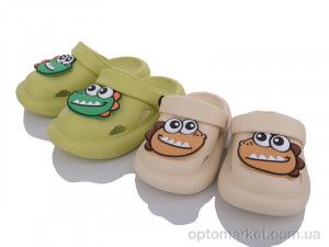 Купить Крокси дитячі 308-13 зел.+беж mix YZY мікс