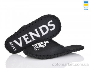 Капці чоловічі 311M чорний Vends чорний  оптом от Optomarket