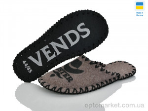 Капці чоловічі 317M бежевий Vends коричневий  оптом от Optomarket