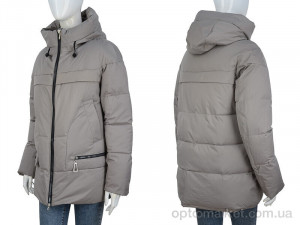 Куртка жіночі 323-02 d.beige П2П бежевий  оптом от Optomarket